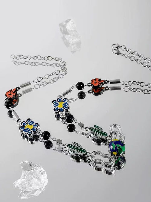 Exclusive, Niche Necklace for Men and Women: Trendy, High-End Men's Necklace—A Versatile Collarbone-Length Accessory