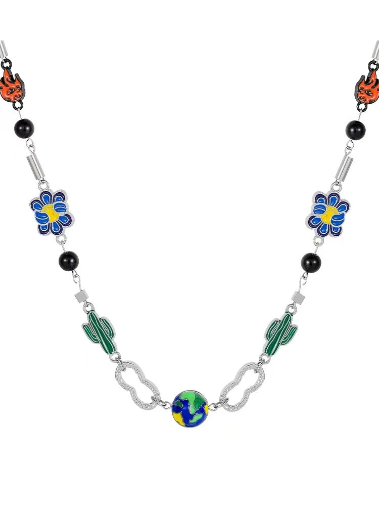 Exclusive, Niche Necklace for Men and Women: Trendy, High-End Men's Necklace—A Versatile Collarbone-Length Accessory